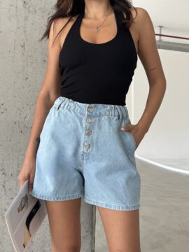 Boyundan Geçmeli Kadın Crop
