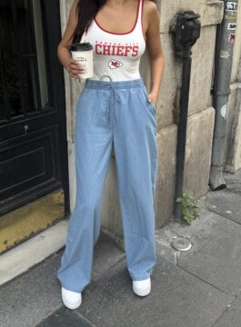 Tensel Kumaş Salaş Pantalon